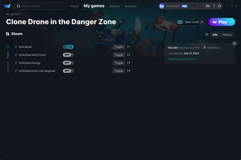 clone drone in the danger zone cheats.